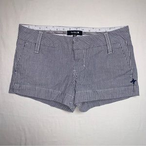 Hurley Striped Shortie Shorts Women’s 00 Booty Beach Short Pinstripes Spring